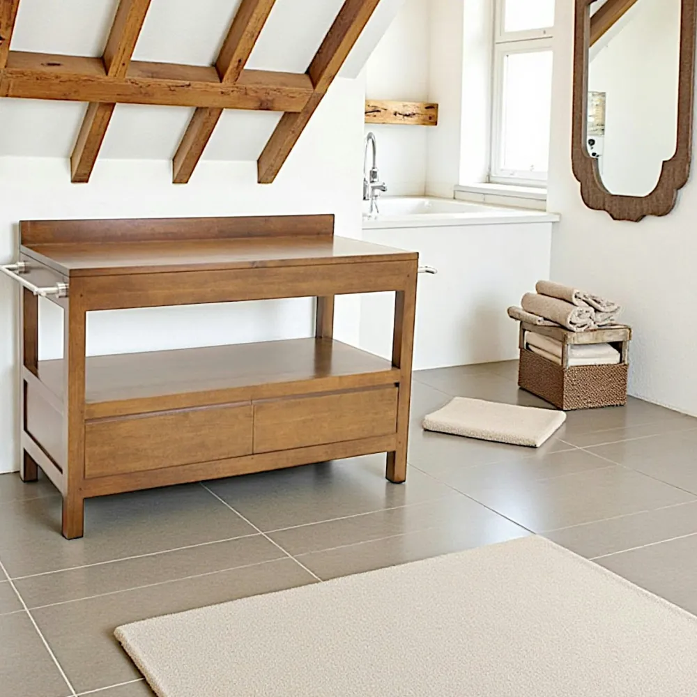 Meubles De Salle De Bains·Rangement Salle De Bains|Olga Meuble bas 2T salle de bain 120cm