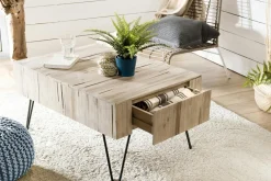 Univers Déco·Scandinave Hygge|Univers Déco·Globe-Trotter|Jaipur Meuble console bois flotté teck 120x39 cm