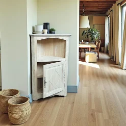 Meubles De Rangement·Petits Meubles De Rangement|Tradition Meuble d'angle Hévéa 78x45x123cm