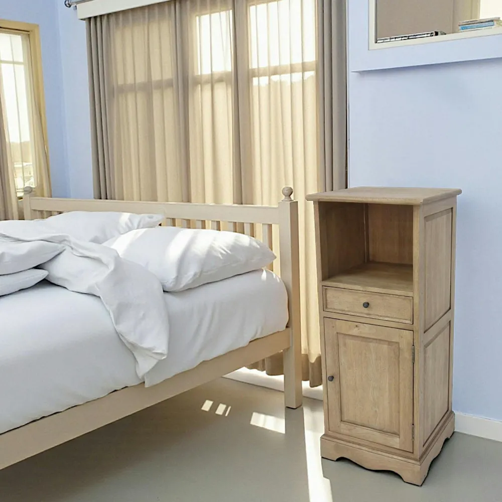 Meubles De Rangement·Petits Meubles De Rangement|Tradition Meuble de rangement Hévéa 1 porte, 1 tiroir, 1 niche 45x42x107cm