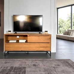 Meubles Tv En Bois|VOLGA Meuble tv avec rangement