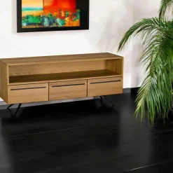 Meubles Tv En Bois|VOLGA Meuble tv avec rangement