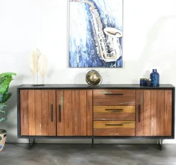 Meubles Tv En Bois|PHOENIX Meuble tv bois recyclé de bateau