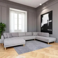 Meubles Tv En Bois|VAREN Meuble TV cannage 3 portes blanches plateau effet chêne