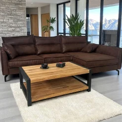 Meubles Tv Industriels|Meubles Tv En Bois|Loundge Meuble TV en pin massif 3 tiroirs