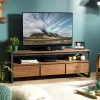 Meubles Tv Industriels|Meubles Tv En Bois|Swing Meuble tv moderne 3 tiroirs 1 niche