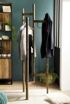 Meubles Tv En Bois|RIVERSIDE Meuble TV moderne chêne acier 150 cm