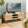 Meubles Tv En Bois|CORDOUE Meuble tv moderne toile de jute