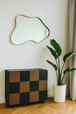 Miroirs|BRIG Miroir design organique - bords noirs