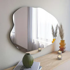Miroirs|CODY Miroir design organique forme libre 85 cm - style naturel