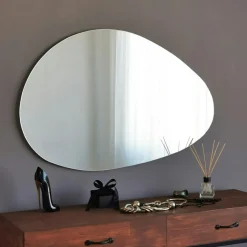 Miroirs|CODY Miroir mural organique forme galet 76 cm - style design