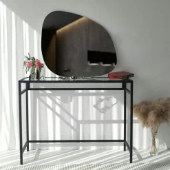 Miroirs|CODY Miroir mural organique forme galet 85 cm - style design