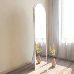 Miroirs|CODY Miroir plein pied ovale noir 160 cm - mural ou à poser