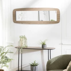 Miroirs|Landaise Miroir rectangulaire cadre bois moderne