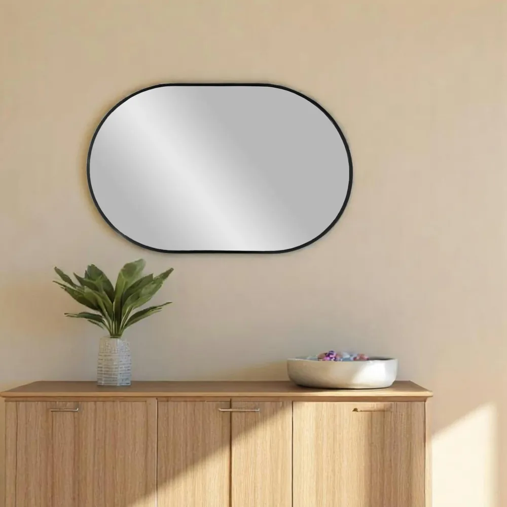 Miroirs|SEOUL Miroir rectangulaire moderne avec cadre doré 50x70 cm