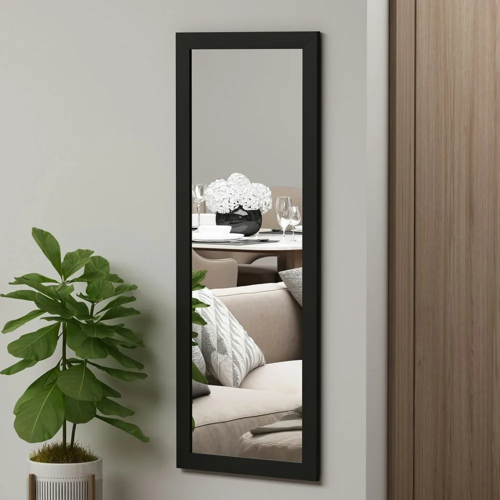 Miroirs|CODY Miroir rectangulaire mural avec cadre blanc 105 cm