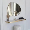 Miroirs|CODY Miroir rond organique 75 cm - entrée, salle de bains