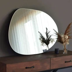 Miroirs|CODY Miroir rond organique 75 cm - entrée, salle de bains