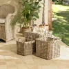 Rangements Déco·Paniers / Boîtes De Rangement|Vannerie Rotin|MANY Panier carré en kubu naturel (lot de 3)