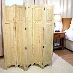 Meubles De Chambre·Paravents|Tradition Paravent Hévéa 5 volets 35x3x185cm