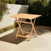 Tables De Jardin|SORA Petite table de jardin pliante en bois 80 cm
