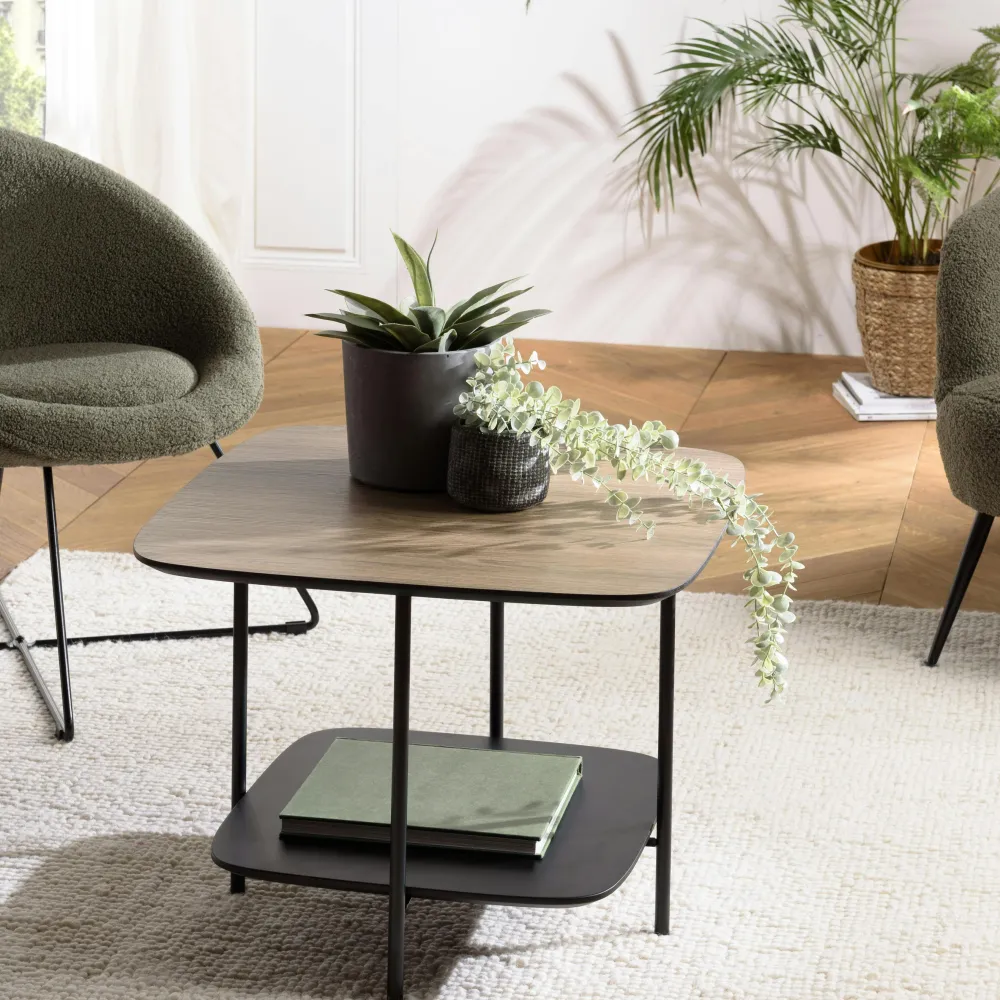 Tables Basses Carrées|Landaise Petite table de salon carrée angles arrondis