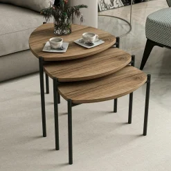 Tables Basses Gigognes|JENA Petite table gigogne moderne 3 couleurs (lot de 3)