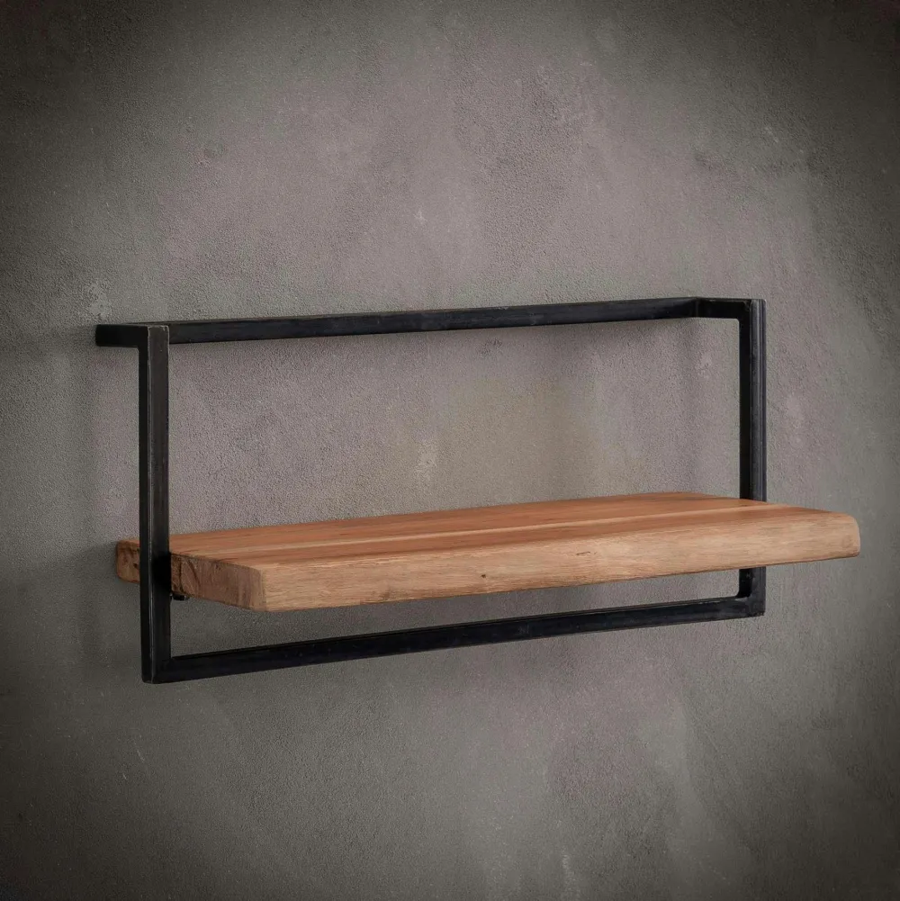 Meubles De Salon·Etagères Murales|Meubles De Rangement·Etagères Murales|Melbourne Petite étagère murale bois métal (lot de 5)