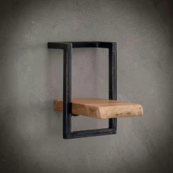 Meubles De Salon·Etagères Murales|Meubles De Rangement·Etagères Murales|Melbourne Petite étagère murale bois métal (lot de 5)