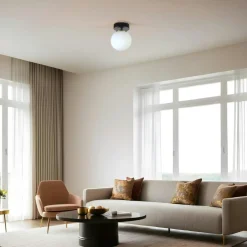 Suspensions / Lustres|VIESTE Plafonnier design LED - 2 barres métal noir