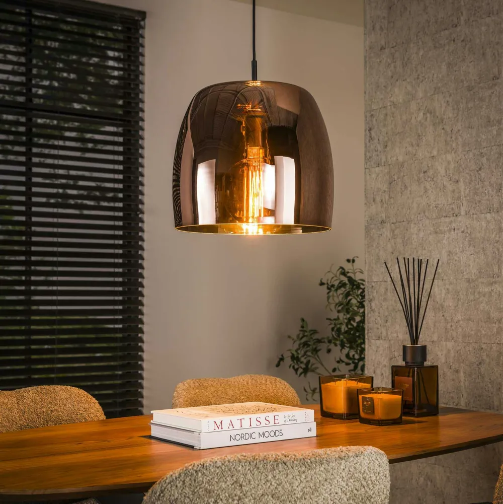 Lampes À Poser·Lampe Style Industriel|Suspensions / Lustres|TRIBECA Plafonnier en métal effet maille ø 40 cm