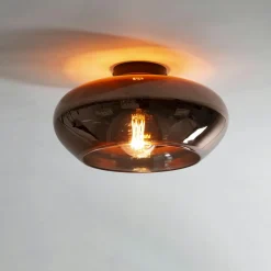 Suspensions / Lustres|Niagara Plafonnier en verre cuivré