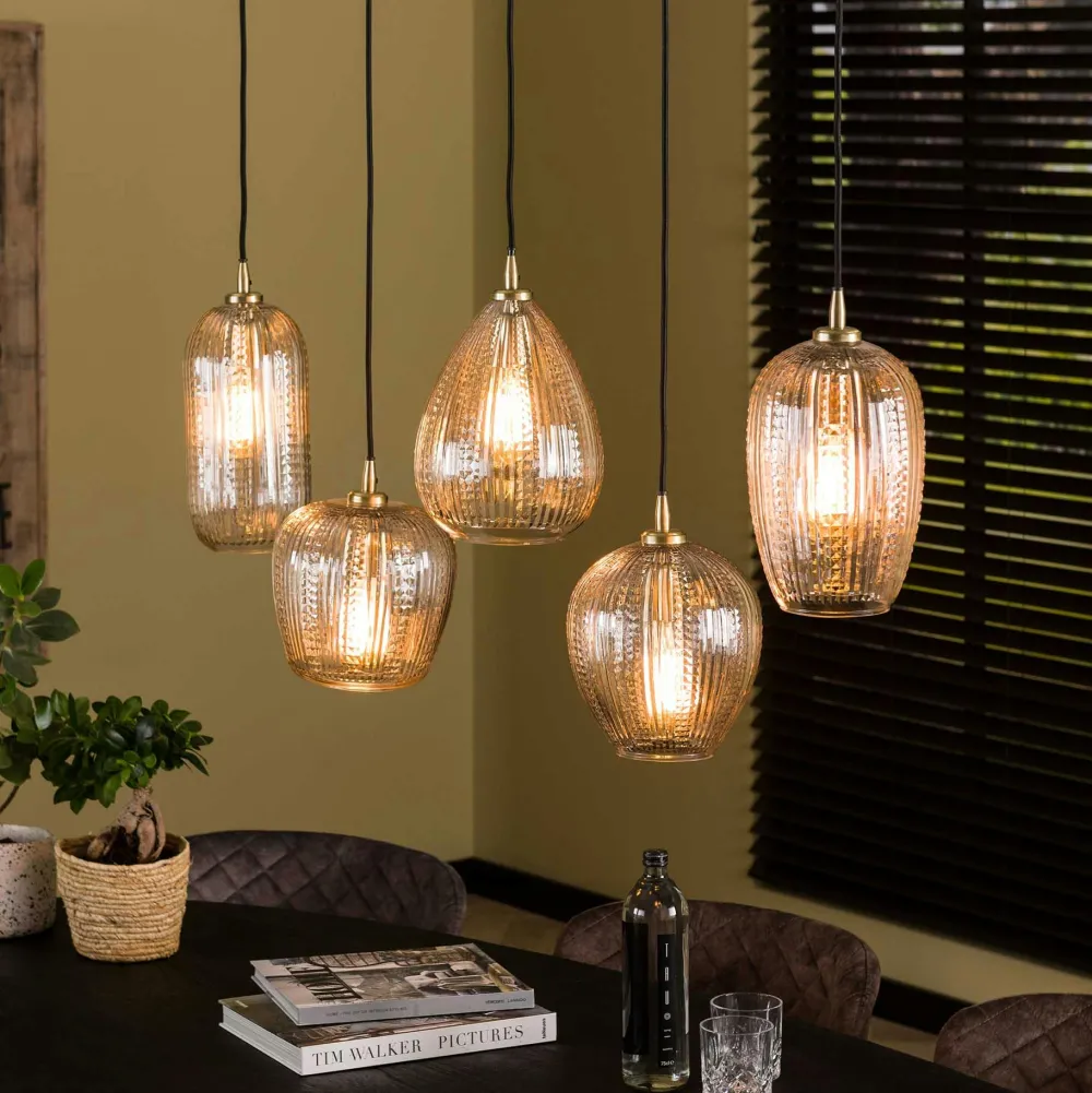 Suspensions / Lustres|MARATEA Plafonnier industriel noir – 8 lampes, design circuit