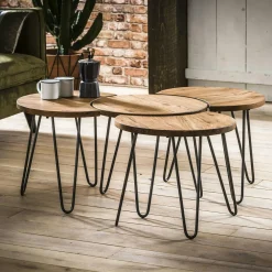 Univers Déco·Classique Chic|Bouts De Canapé En Bois| Plateau Table d'appoint en bois blanc avec 2 tiroirs H73cm