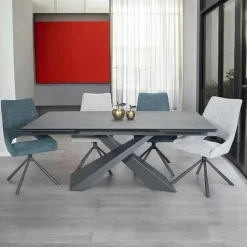 Arts De La Table·Plateaux|LOMBARDIE Plateau tournant apéritif en céramique anthracite