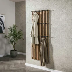 Meubles D'Entrée·Portemanteaux|DELHI Portemanteau en bois de manguier ajouré 14 crochets