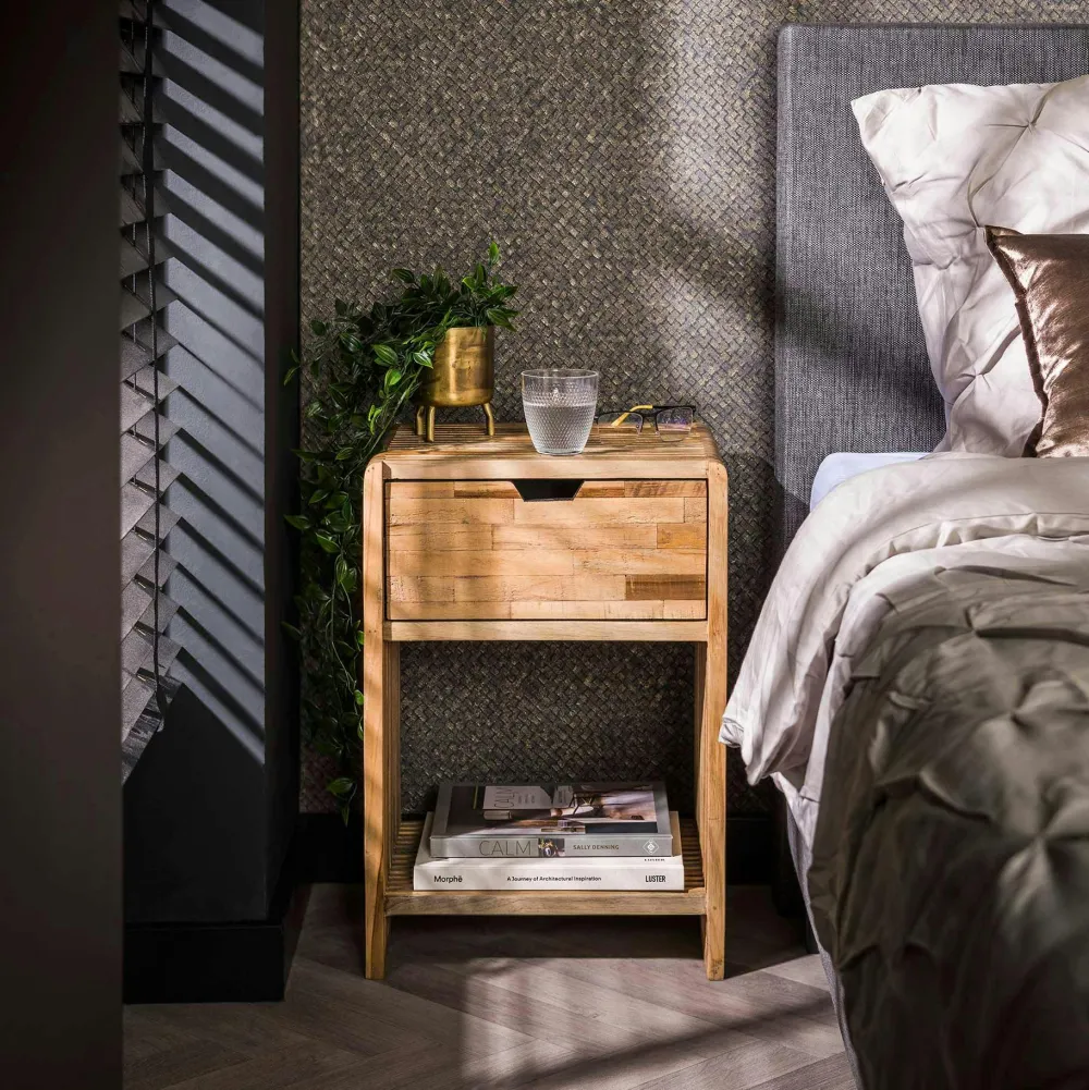 Meubles D'Entrée·Portemanteaux|Portemanteaux Industriels|OMSK Portemanteau mural bois recyclé brut 7 crochets 1 étagère