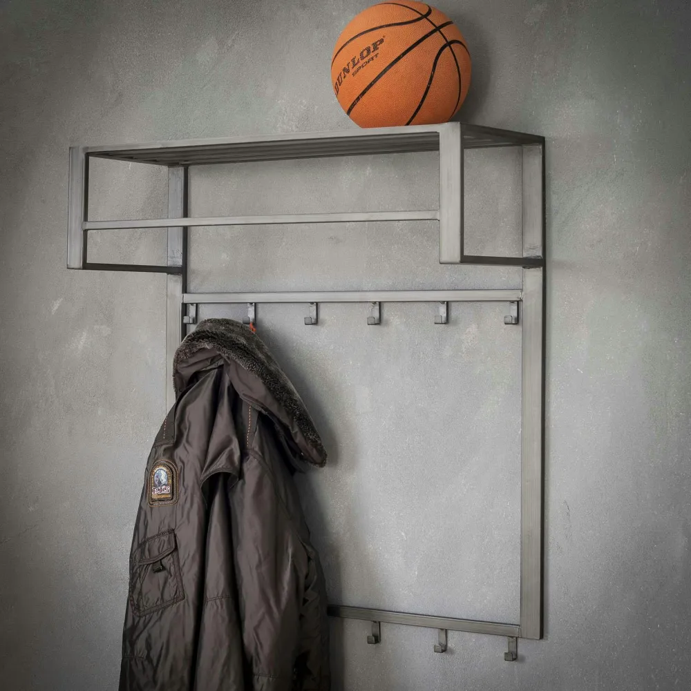 Meubles D'Entrée·Portemanteaux| Portemanteau mural industriel métal GM