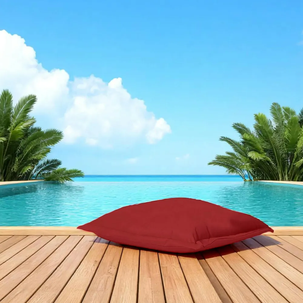 Coussins / Poufs De Jardin|ARTA Pouf coussin de sol extérieur imperméable - rouge