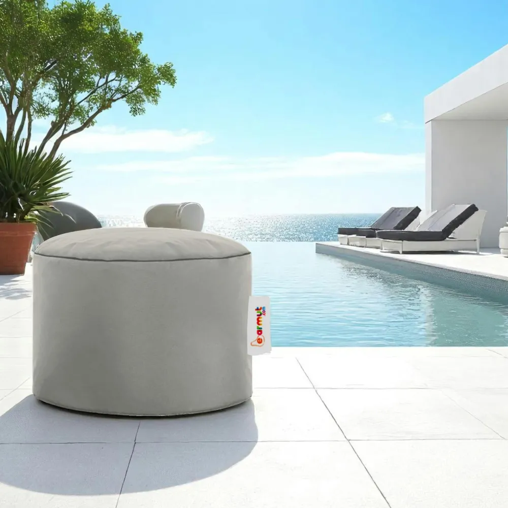 Coussins / Poufs De Jardin|ARTA Pouf extérieur imperméable noir - forme ronde