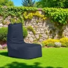 Coussins / Poufs De Jardin|ARTA Pouf poire bleu foncé avec poches latérales