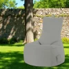 Coussins / Poufs De Jardin|ARTA Pouf poire extérieur gris avec poches latérales