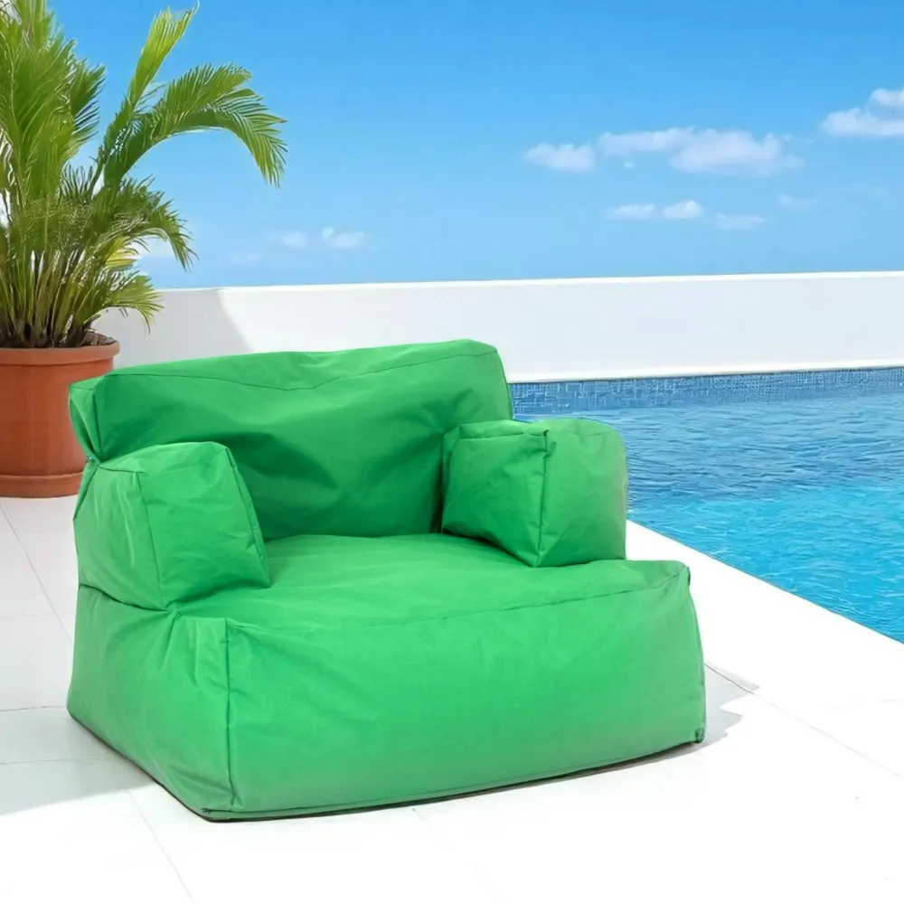 Coussins / Poufs De Jardin|ARTA Pouf XXL extérieur avec accoudoirs - noir
