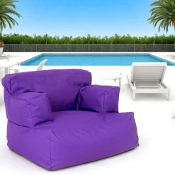 Coussins / Poufs De Jardin|ARTA Pouf XXL extérieur avec accoudoirs - noir