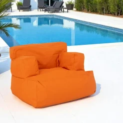 Coussins / Poufs De Jardin|ARTA Pouf XXL extérieur avec accoudoirs - noir