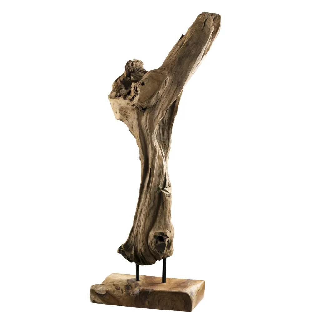 Objets Décoration·Figurines / Statues|POLO Racine de teck décorative