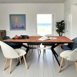 Rallonges De Tables À Manger|PALERME Rallonge en chêne brun pour table 180 cm et 220 cm