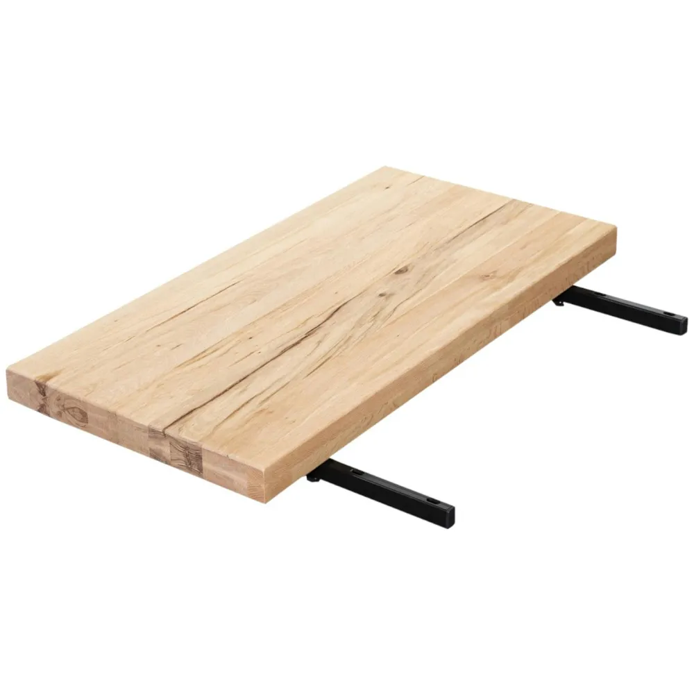 Rallonges De Tables À Manger|PALERME Rallonge pour table extensible en chêne blanc bords droits 200 et 240 cm