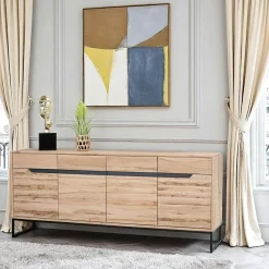 Rallonges De Tables À Manger|SAVONE Rallonges en bois de chêne clair avec bordures naturelles pour table à manger 140 cm / 200 cm / 240 cm (lot de 2)