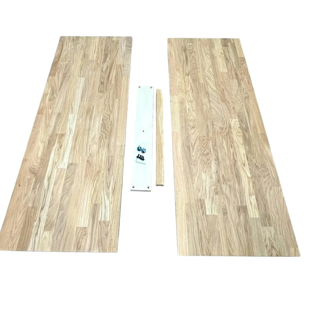 Rallonges De Tables À Manger|COLOGNE Rallonges pour table extensible en chêne huilé 140-340 cm (lot de 2)